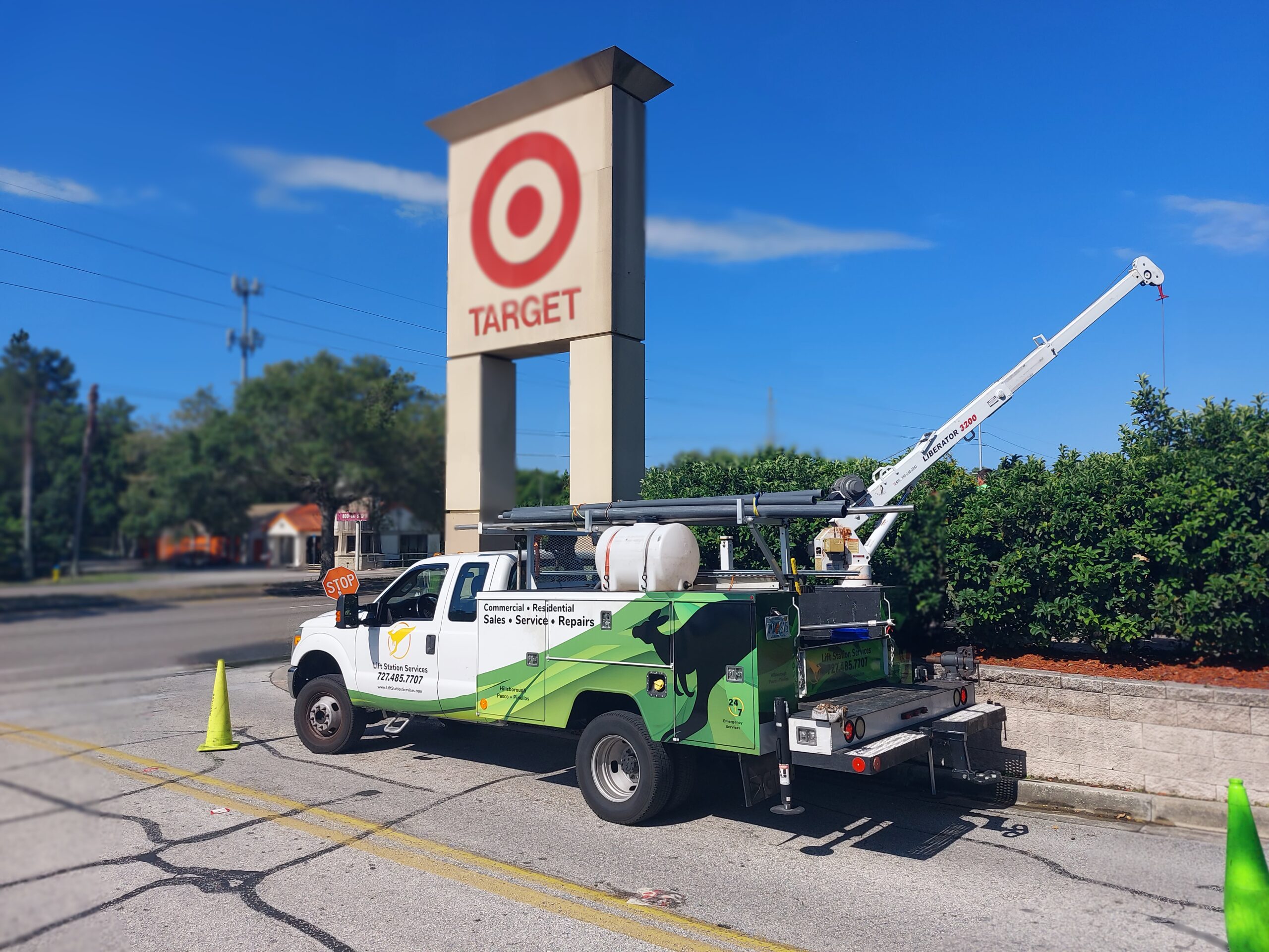 New Pumps Arrive Just In Time For 3rd Blowout of Temporary Bypass at Target in Tampa, FL